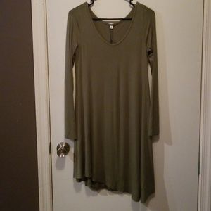 Women's Long Sleeve Casual Loose T-Shirt Dress